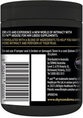 SKYN Arouse For Him Libido Supplements 60 Tablets Delay and Excite Sprays